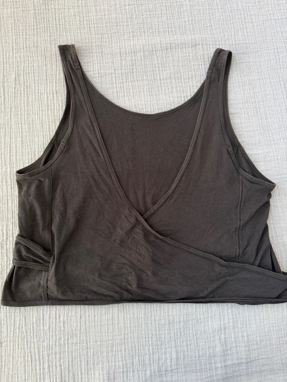 lululemon It’s a Tie Cropped Wrap Tank Black